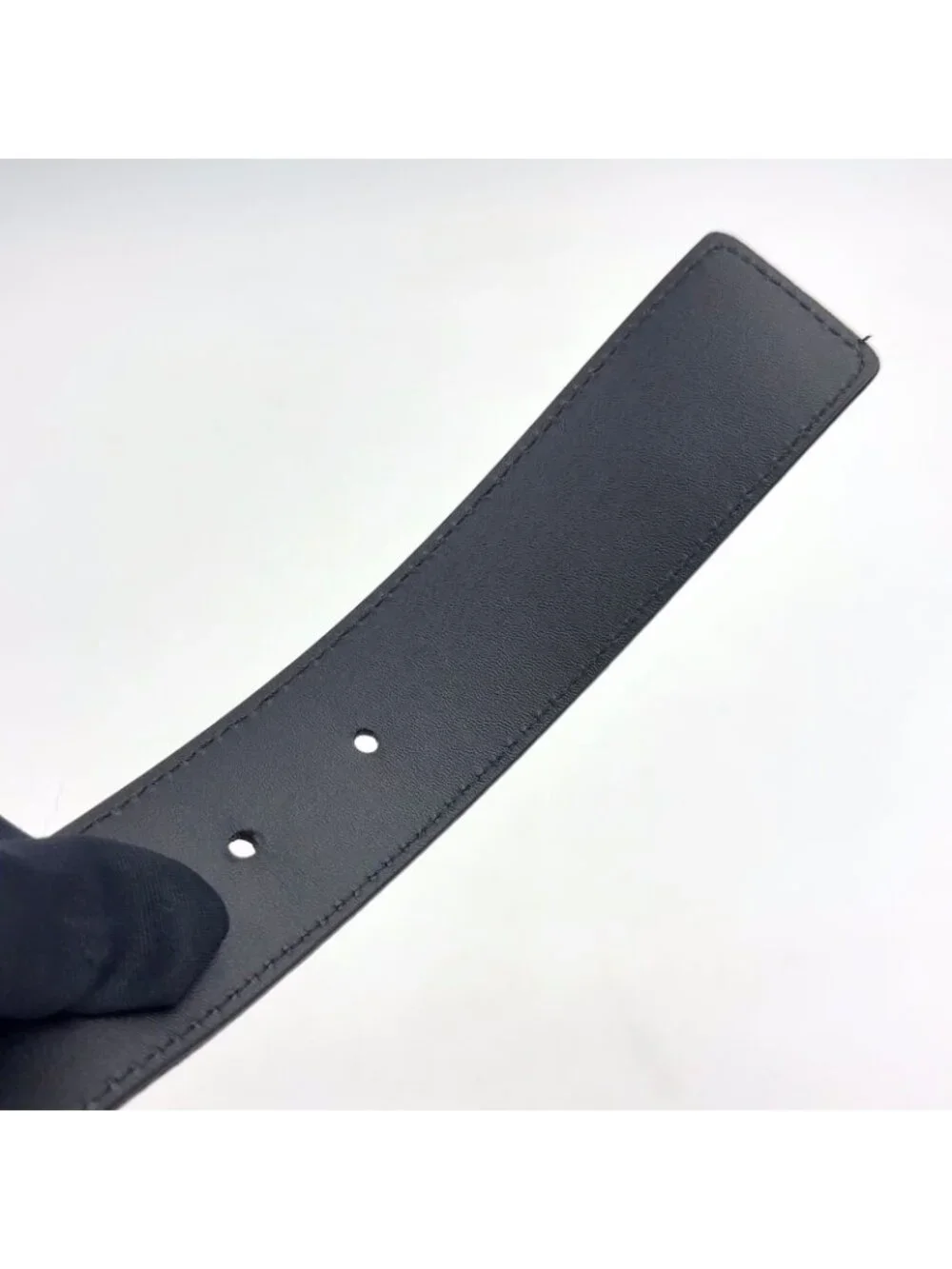 Louis Vuitton Ceinture Pochette Homme Damier Graphite Leather Black Belt